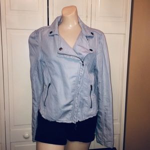 American Eagle Grayish Blue Jacket Size Large